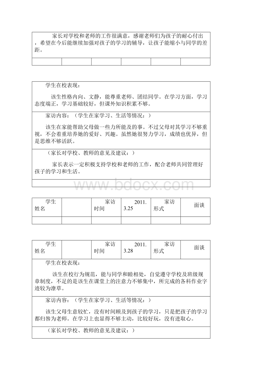 小学教师家访记录1 2Word格式文档下载.docx_第3页