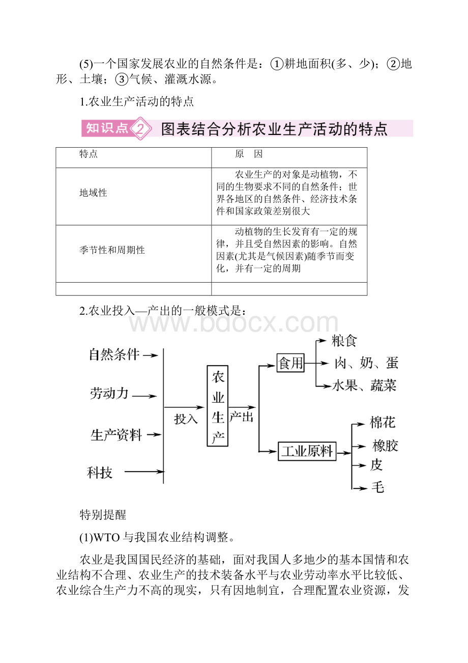 备考高效学习方案地理考点专项复习第2部分 11农业生产活动与区位选择.docx_第3页