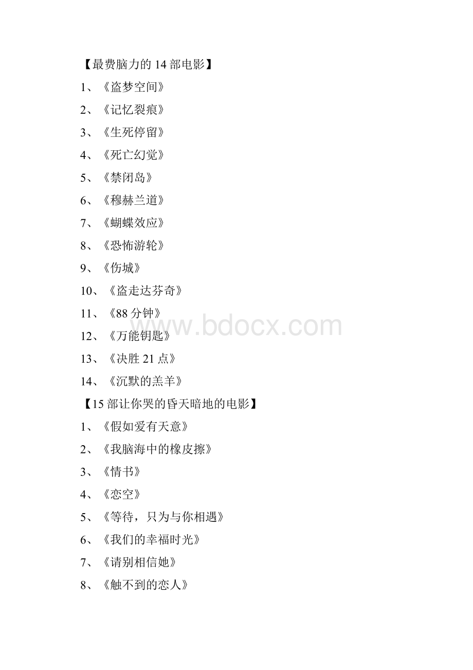 各类优秀电影汇集Word下载.docx_第2页
