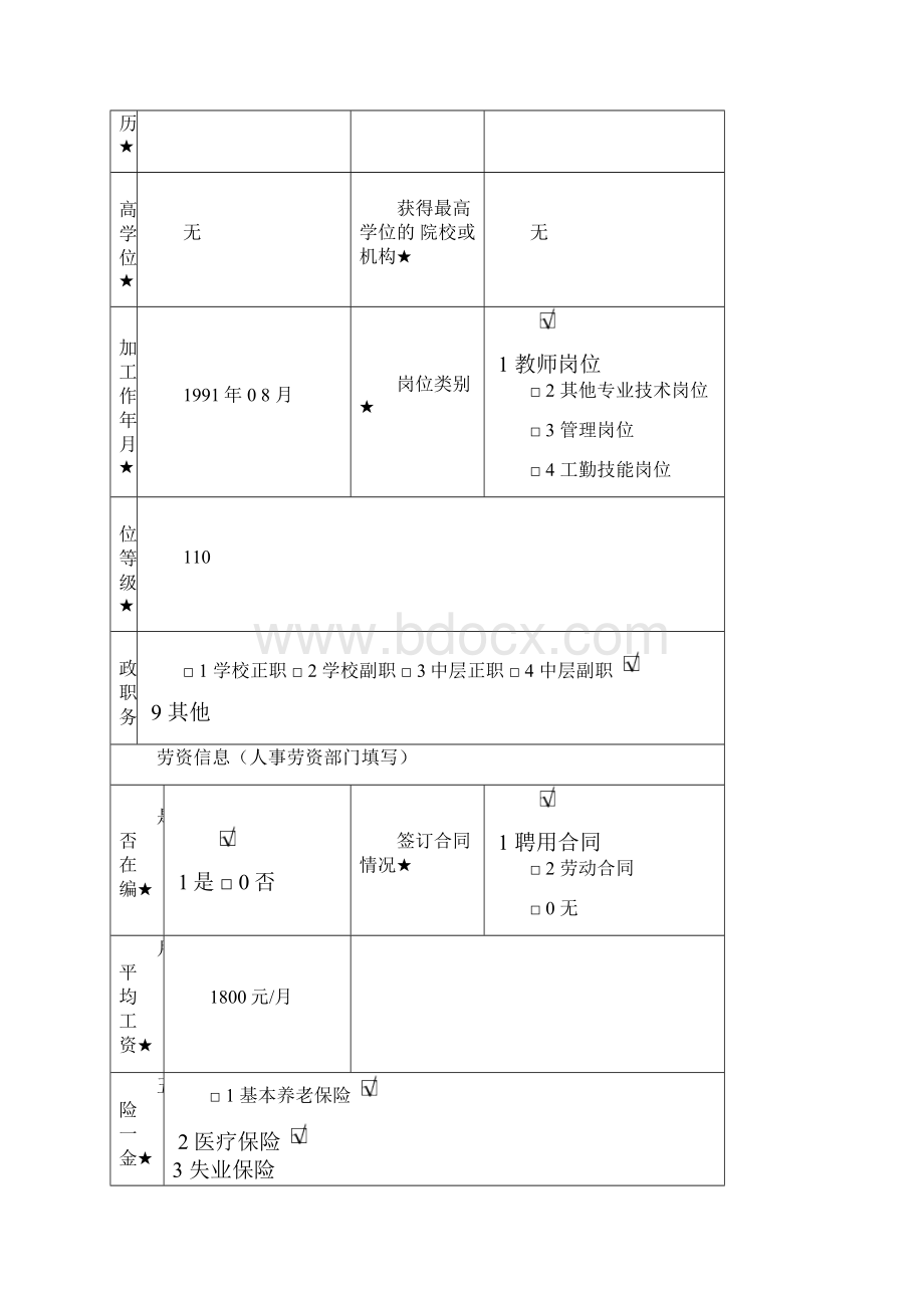 全国教职工基础信息采集表.docx_第2页