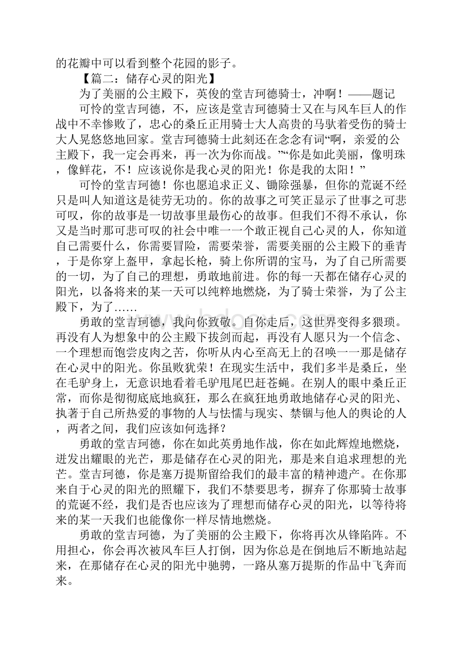 储存心灵的阳光作文.docx_第2页