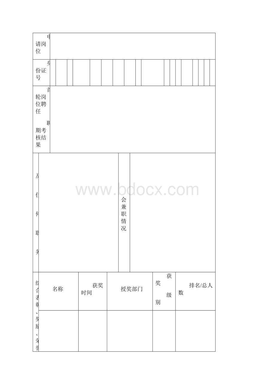 专业技术岗位聘用申请表Word格式.docx_第3页