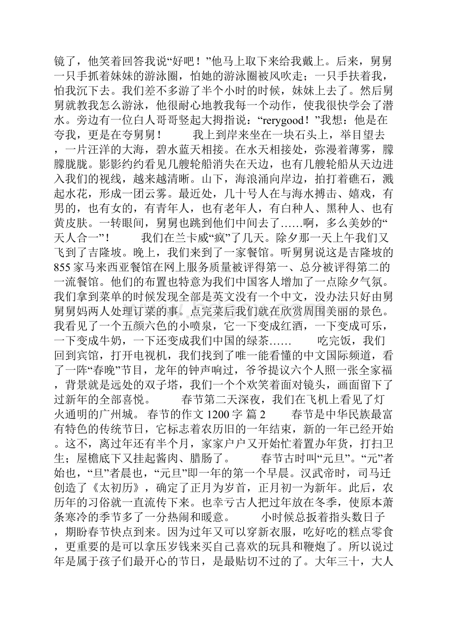 春节的作文1200字合集八篇.docx_第2页