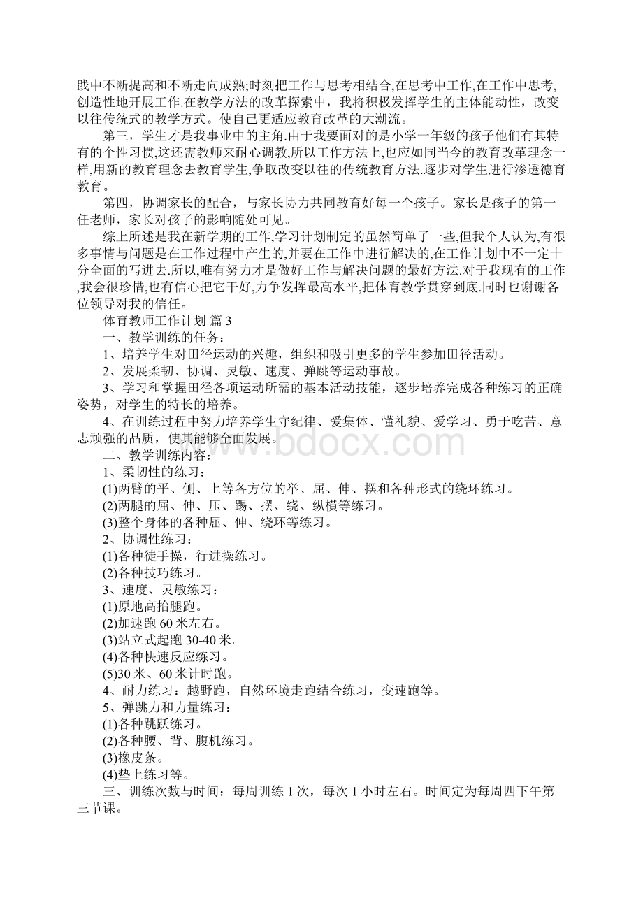 体育教师工作计划文档格式.docx_第3页