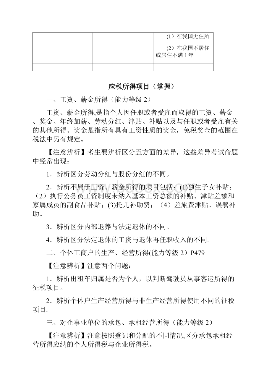 CPA《税法》之个人所得税要点Word文档格式.docx_第2页