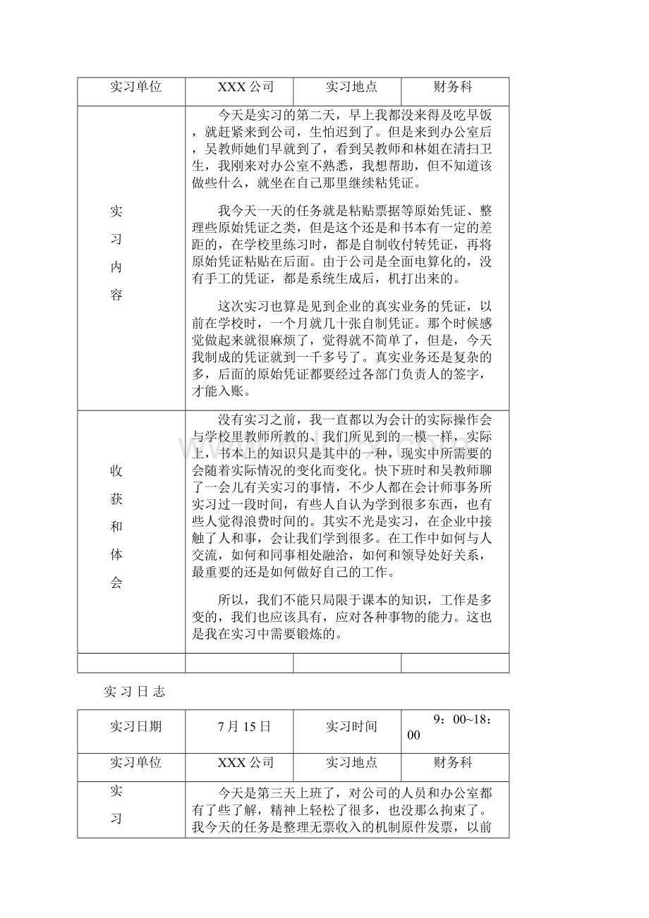 会计实习日志30篇文档格式.docx_第2页