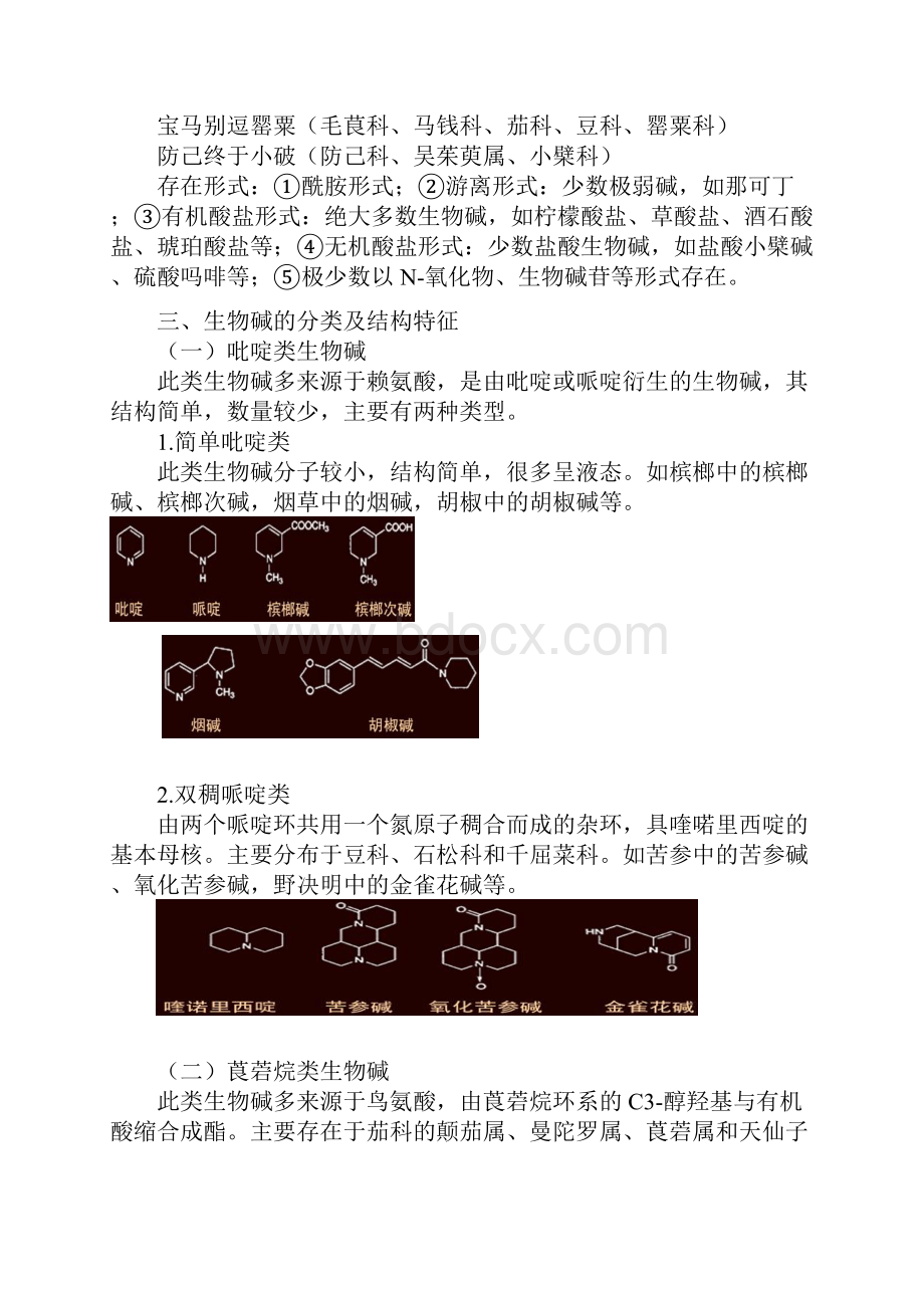 执业中药师考试中药化学总结 第二章生物碱Word文档格式.docx_第2页