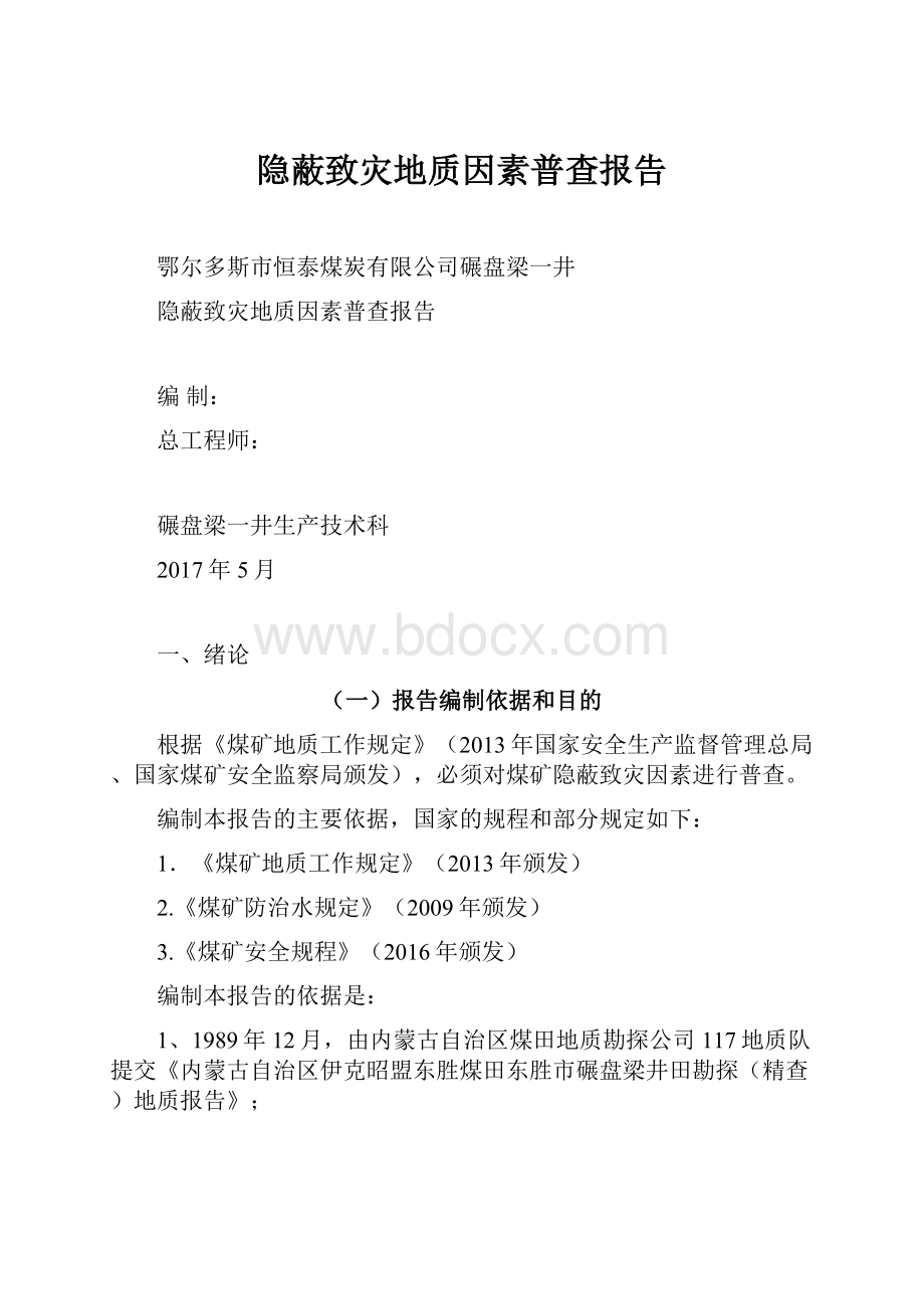 隐蔽致灾地质因素普查报告Word文档下载推荐.docx