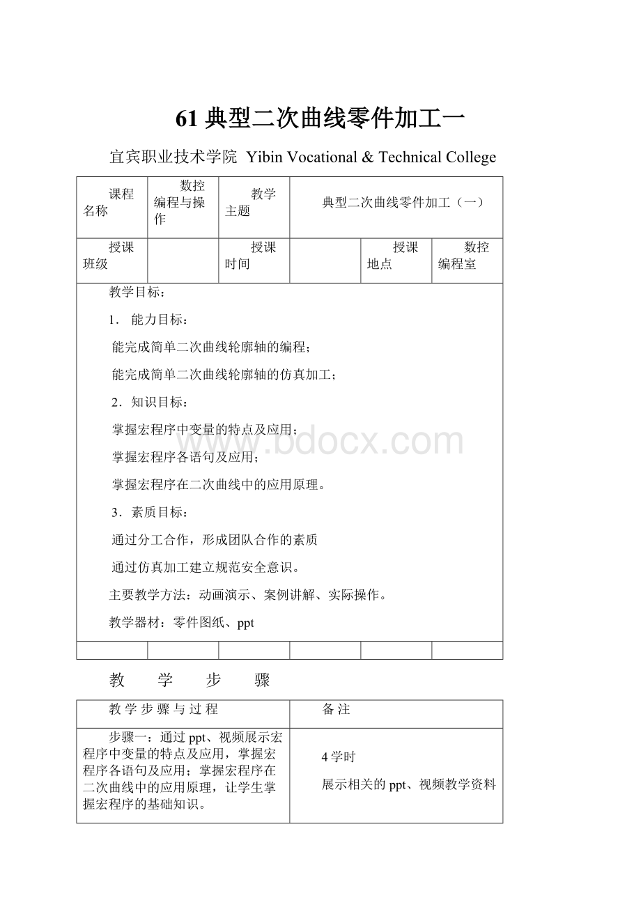 61典型二次曲线零件加工一.docx