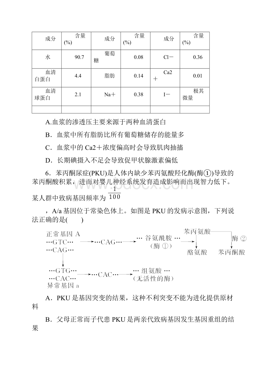 高考生物模拟试题精编六文档格式.docx_第3页