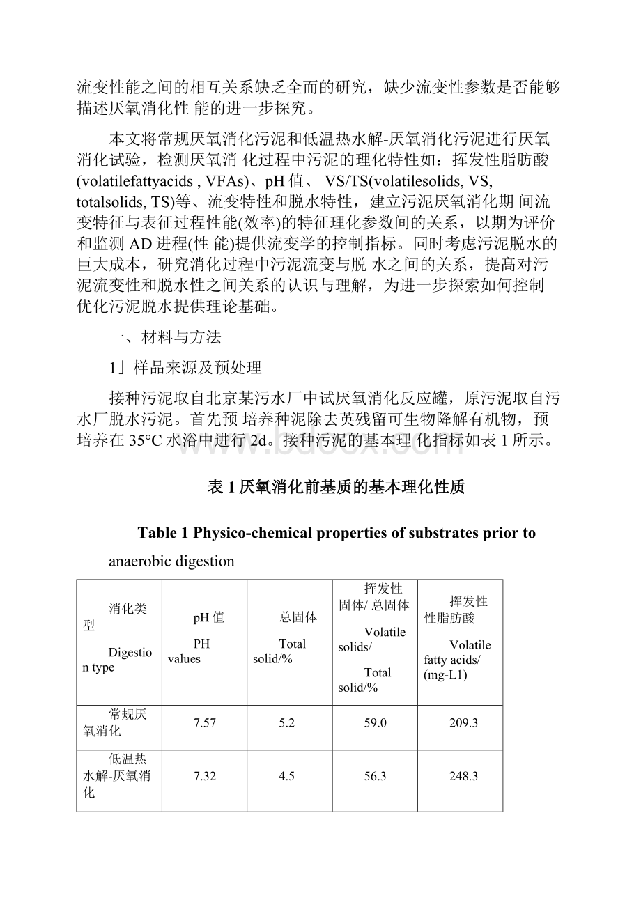 污泥厌氧消化过程流变规律与脱水性能文档格式.docx_第2页