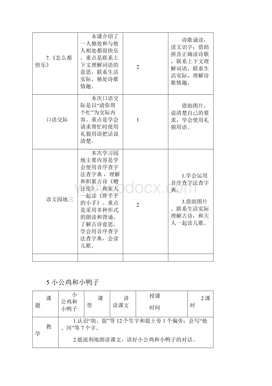 部编版一年级语文下册第三单元教案优质精品.docx_第2页