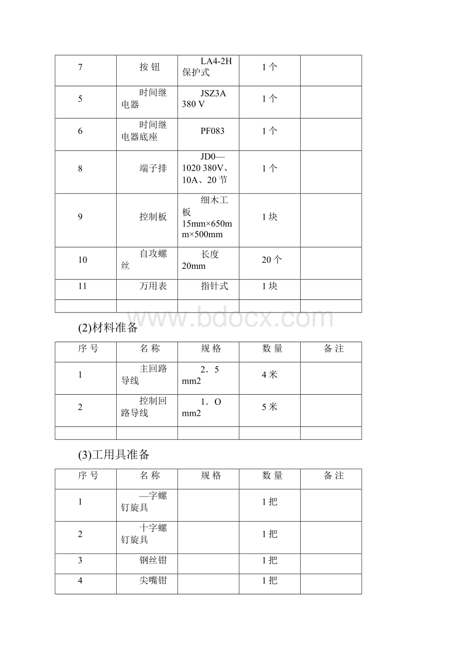 维修电工等级鉴定电工高级技师实操试题文档格式.docx_第2页