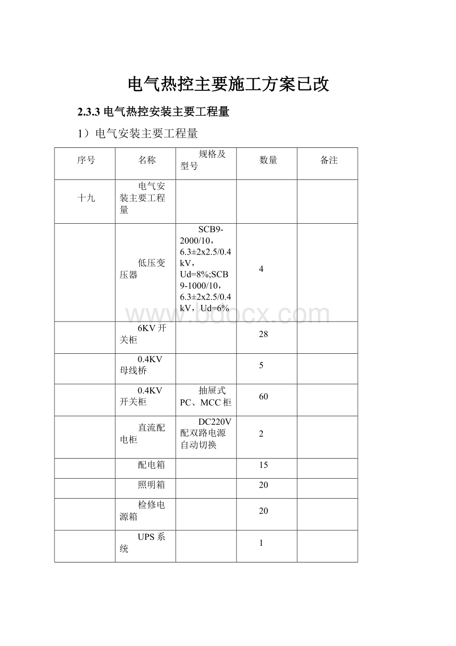 电气热控主要施工方案已改Word格式文档下载.docx