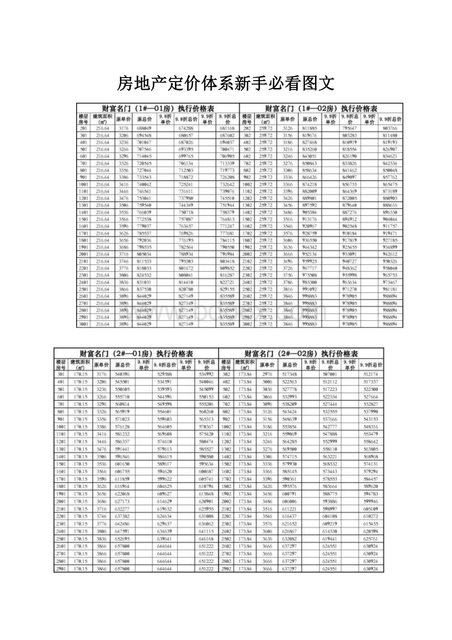 房地产定价体系新手必看图文.docx