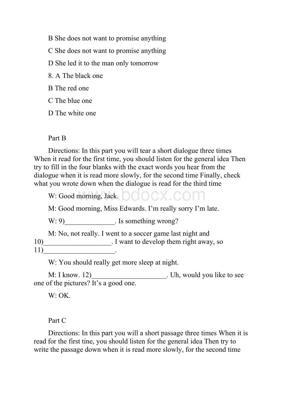 《高级休闲英语》试题秋英语本科专业教学资源整合Word文件下载.docx_第2页