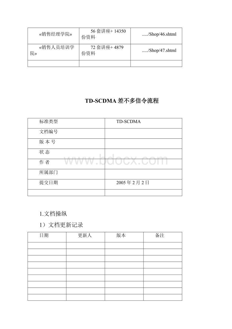 TDSCDMA基本信令流程Word格式文档下载.docx_第2页