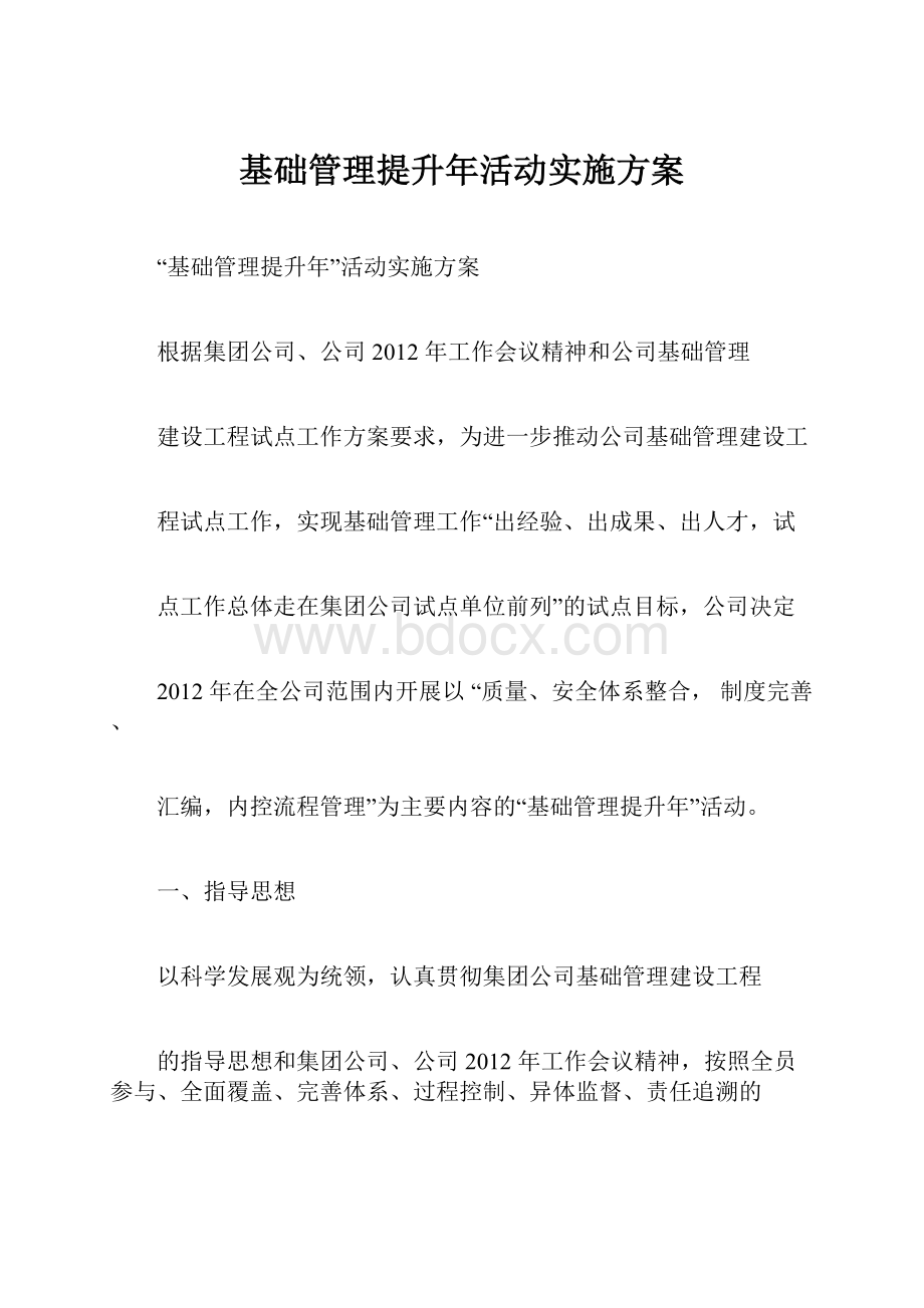 基础管理提升年活动实施方案.docx_第1页