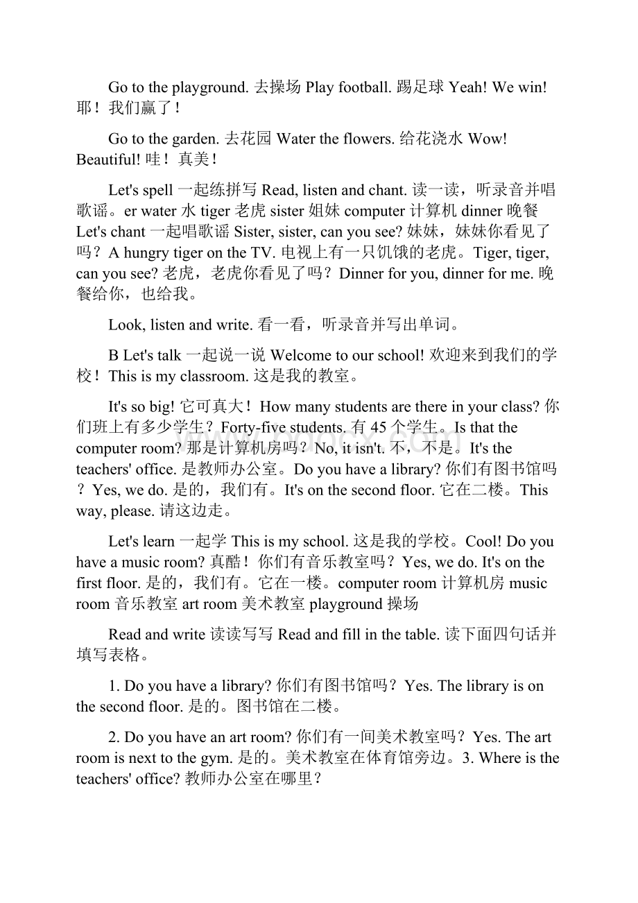 pep小学英语四年级下课文及翻译教学教材.docx_第2页