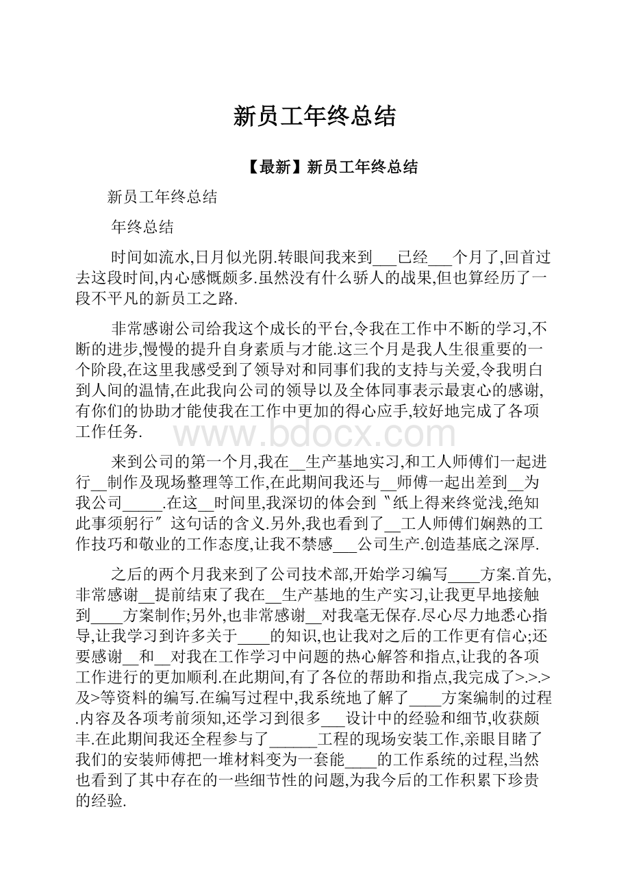 新员工年终总结.docx_第1页