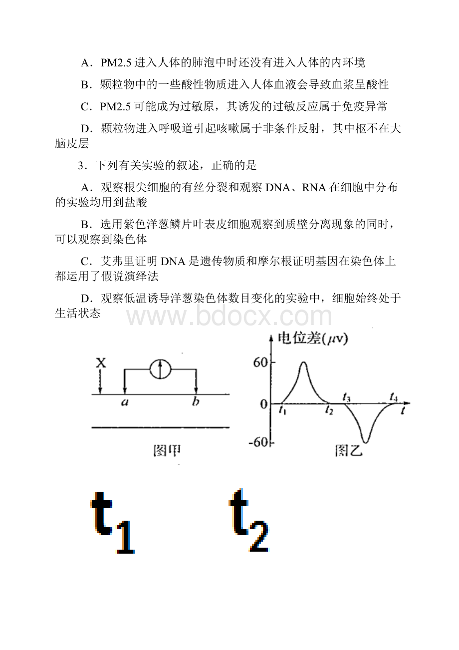 届山东省济南一中高三模拟考试理科综合试题及答案Word文件下载.docx_第2页