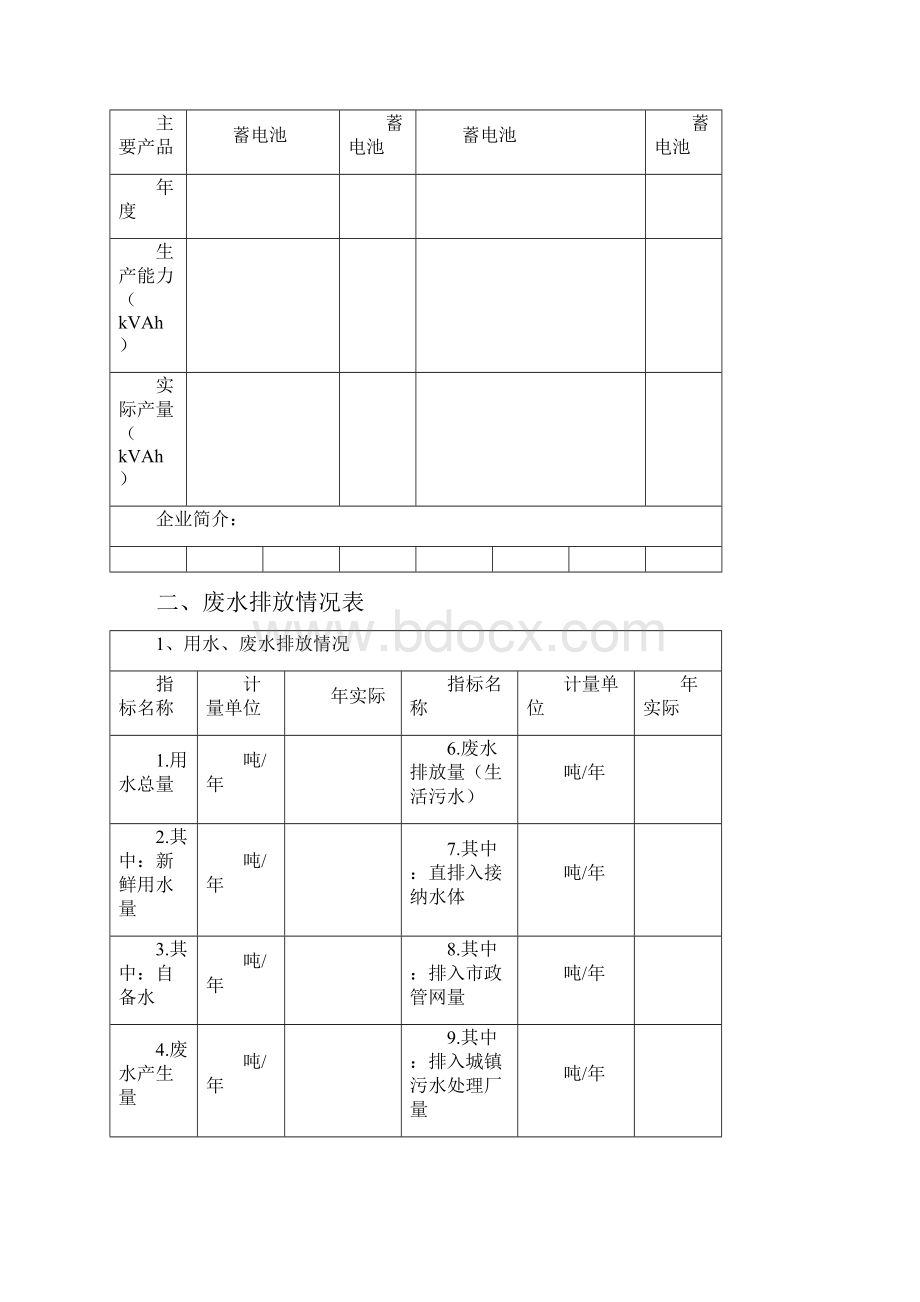 铅蓄电池企业环保核查自查表空表.docx_第2页