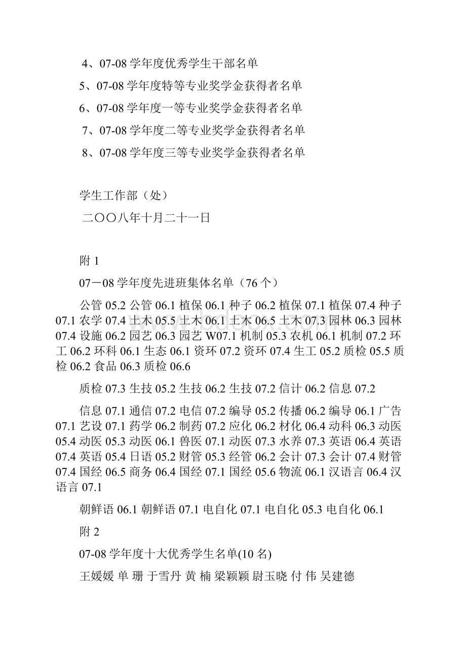 中共青岛农业大学委员会学生工作部Word文件下载.docx_第2页