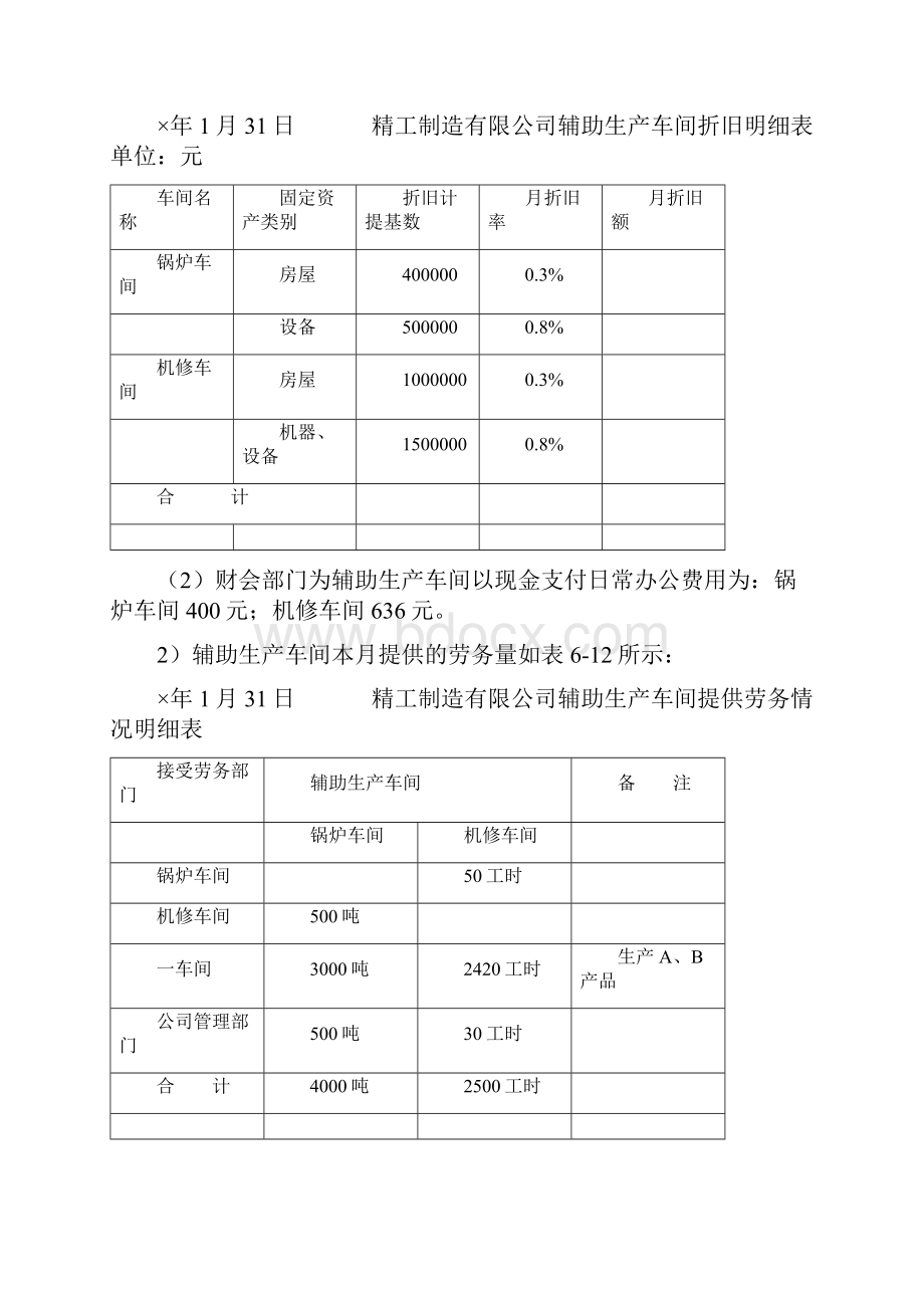 成本会计实训指导书修改Word文档下载推荐.docx_第3页