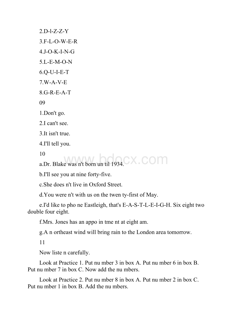 英语初级听力答案文本Word格式文档下载.docx_第3页