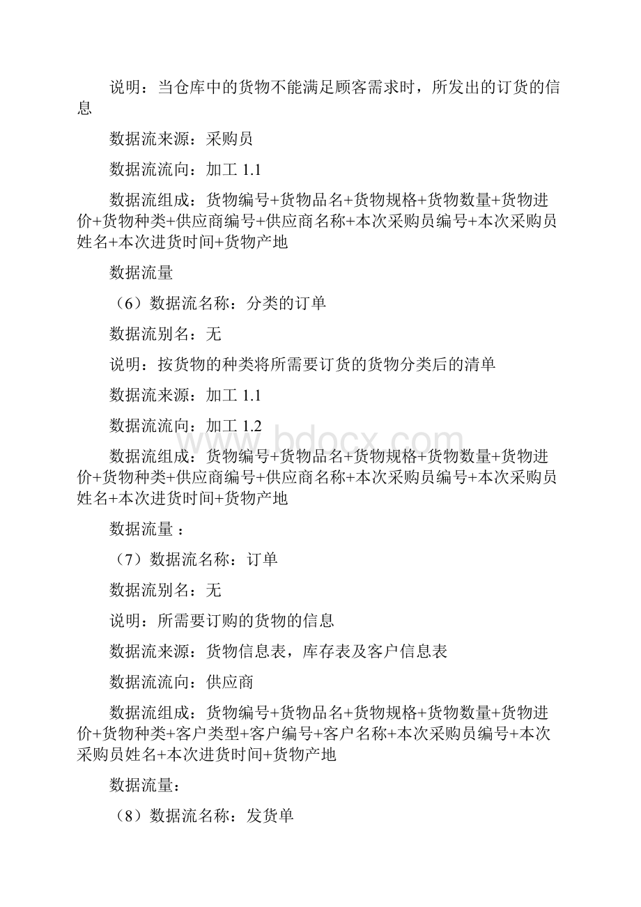 仓库管理系统数据流图数据字典.docx_第3页