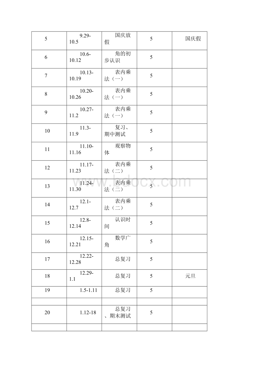 新人教版二年级数学上册数学全册教案Word文件下载.docx_第2页