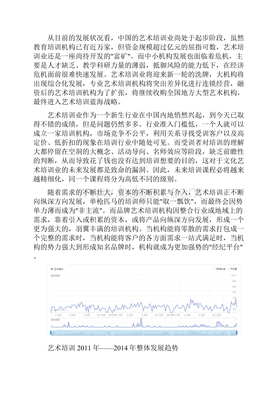 艺术培训机构大学生创业计划书.docx_第2页