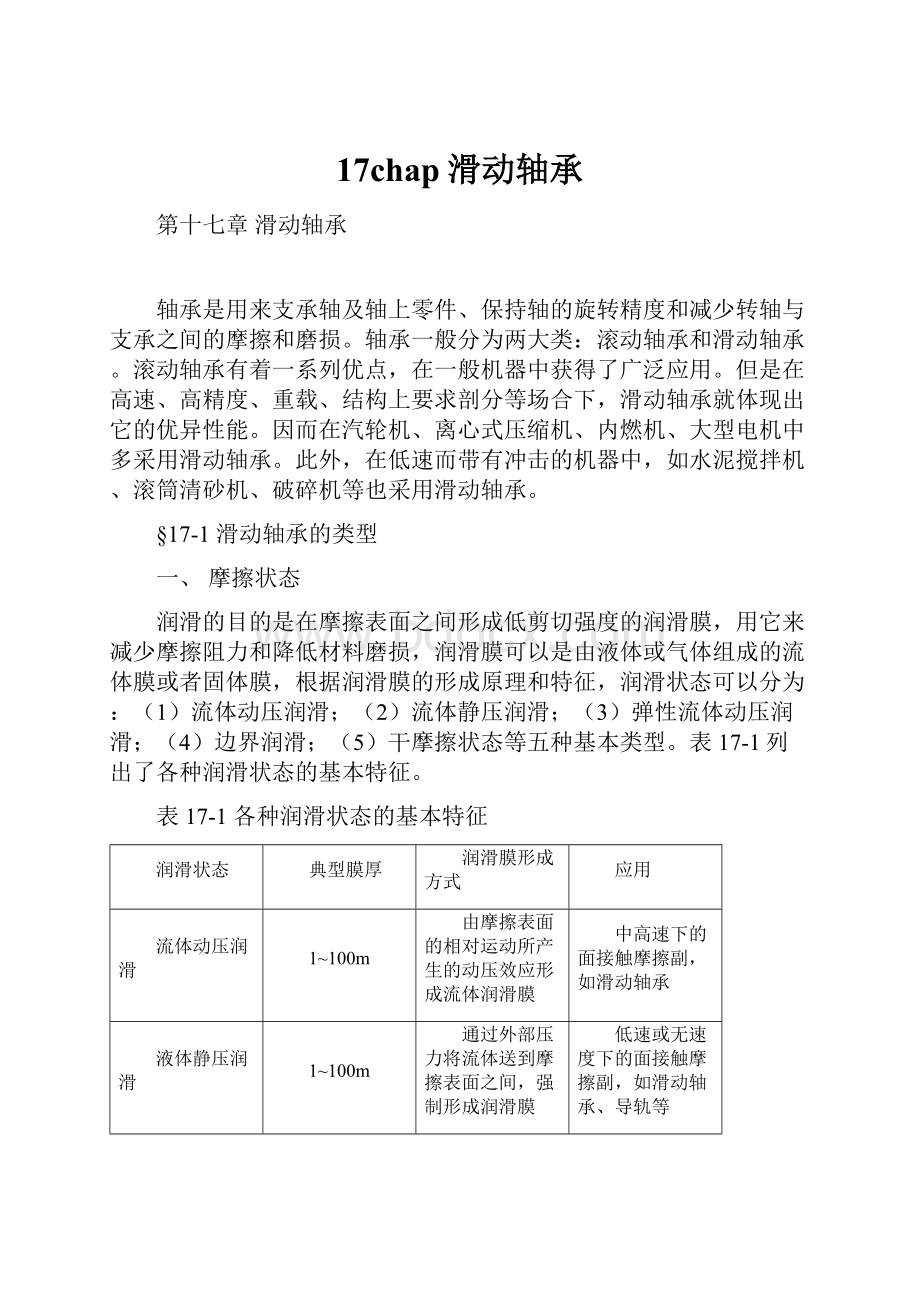 17chap滑动轴承Word文件下载.docx_第1页