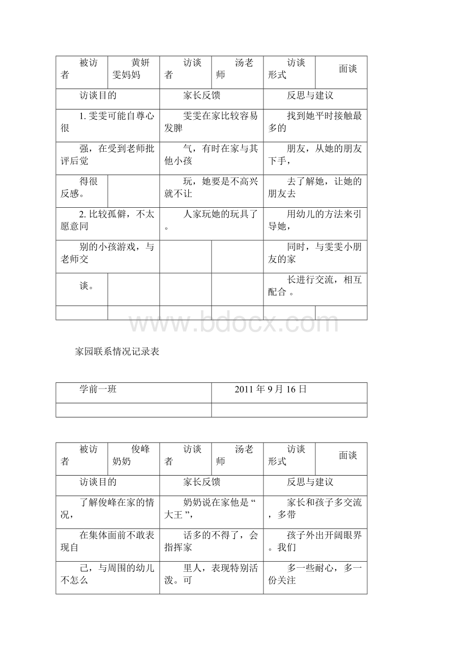 最新幼儿园家校联系记录.docx_第3页