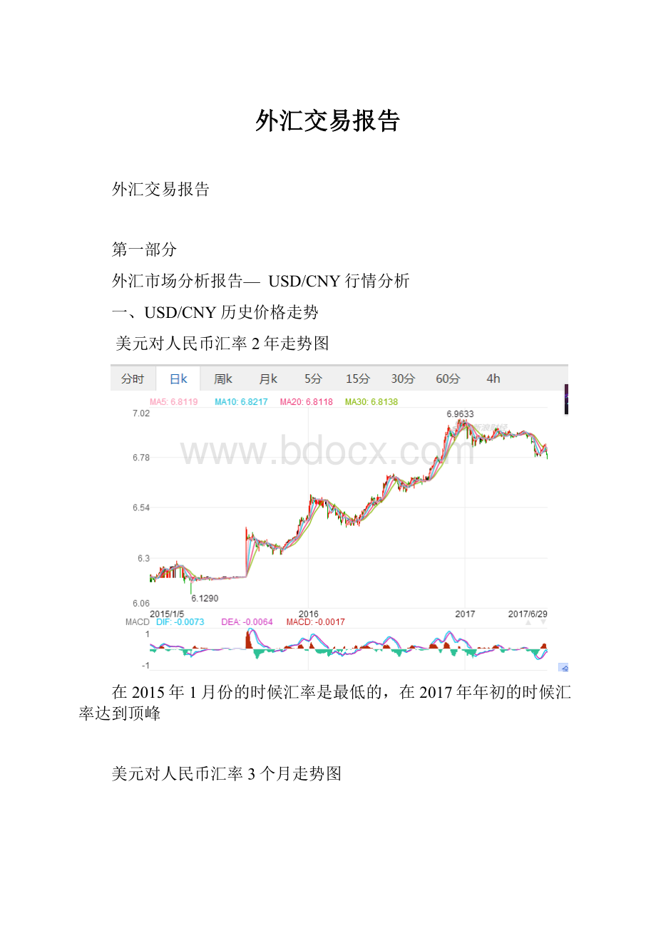 外汇交易报告文档格式.docx