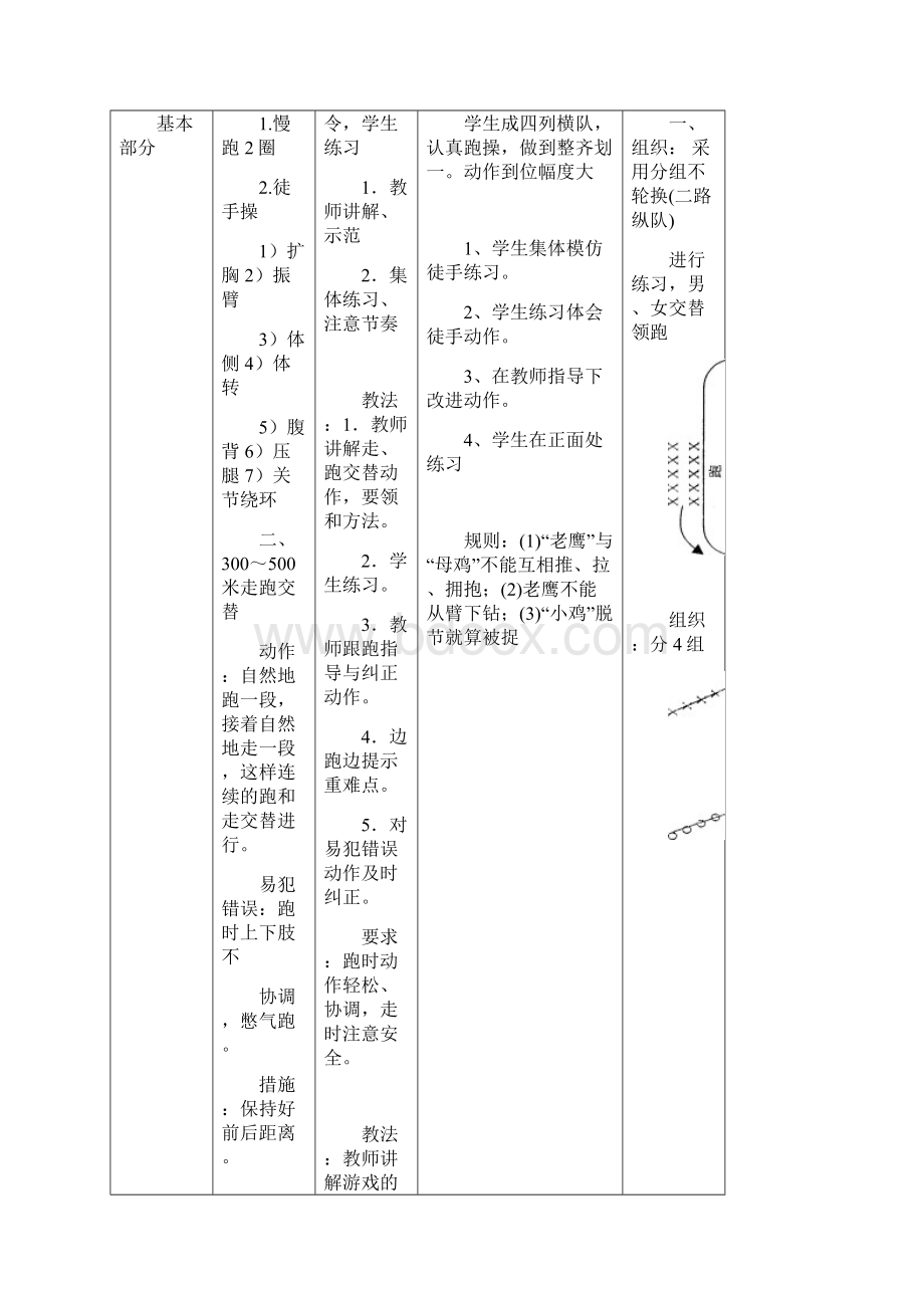 体育与健康教学设计走跑Word格式.docx_第2页