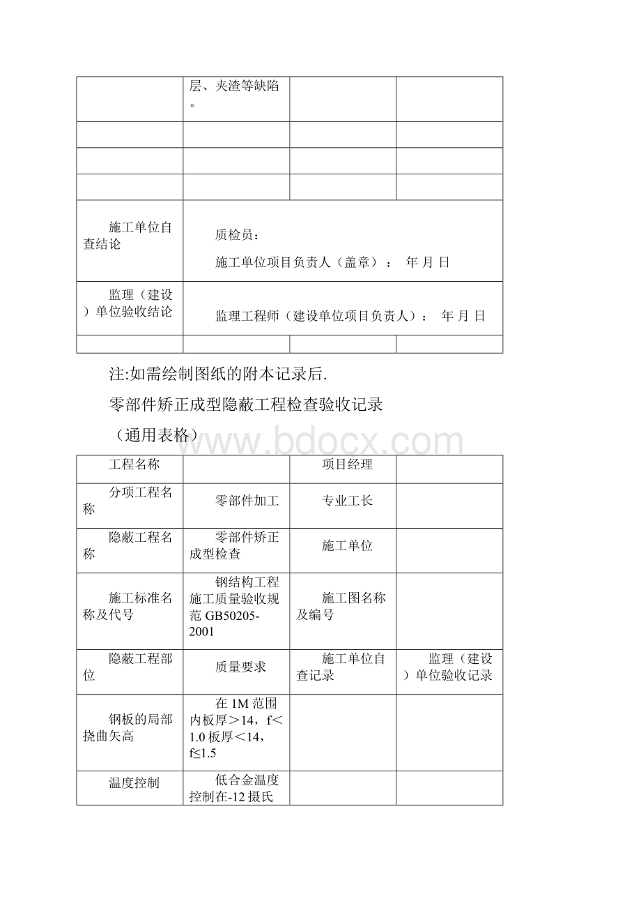 钢结构隐蔽验收记录.docx_第3页