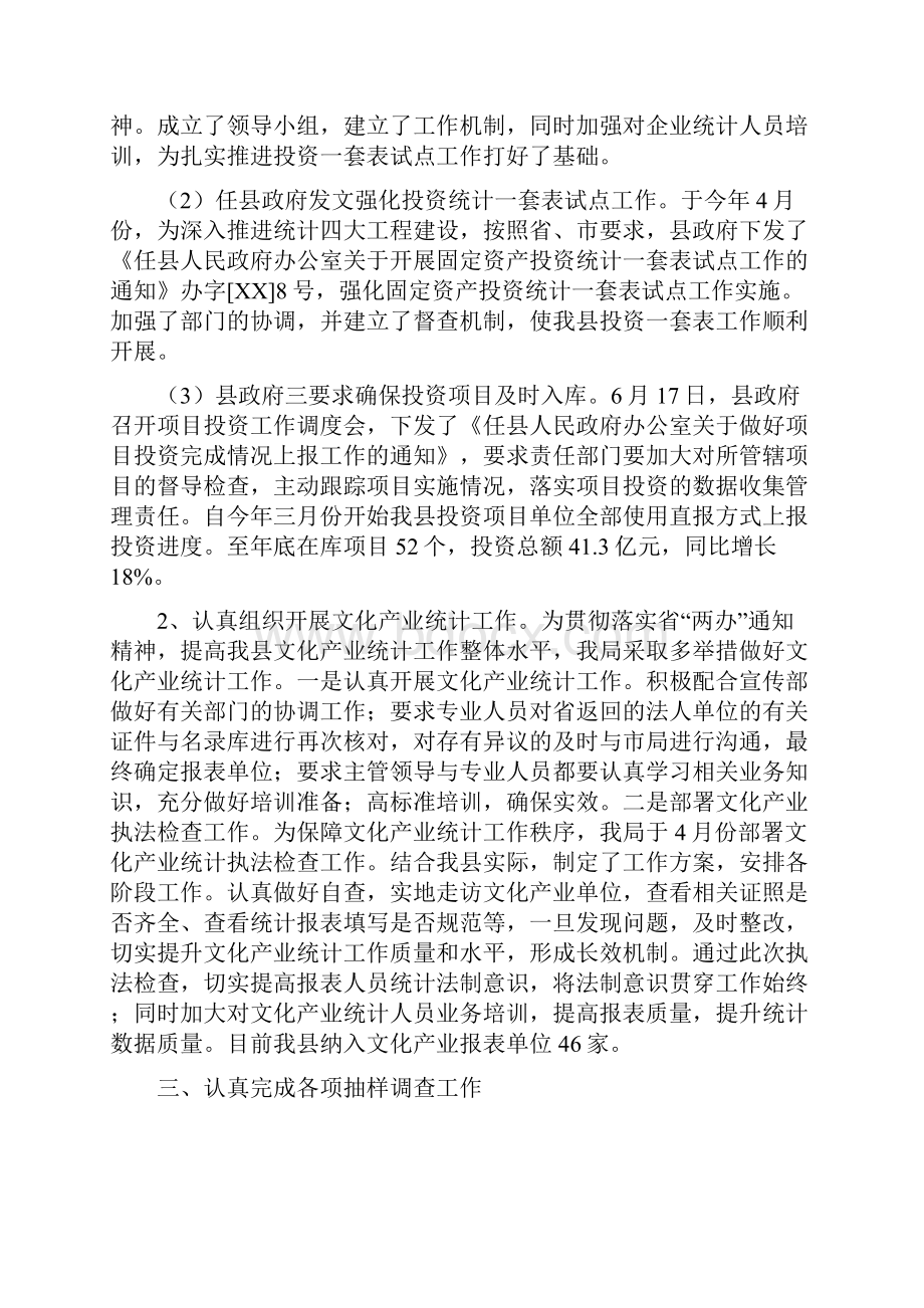 统计年度工作总结与计划Word文档格式.docx_第3页