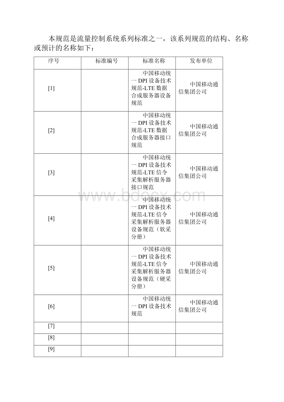 中国移动统一DPI设备技术规范LTE信令采集解析服务器接口规范v209.docx_第2页