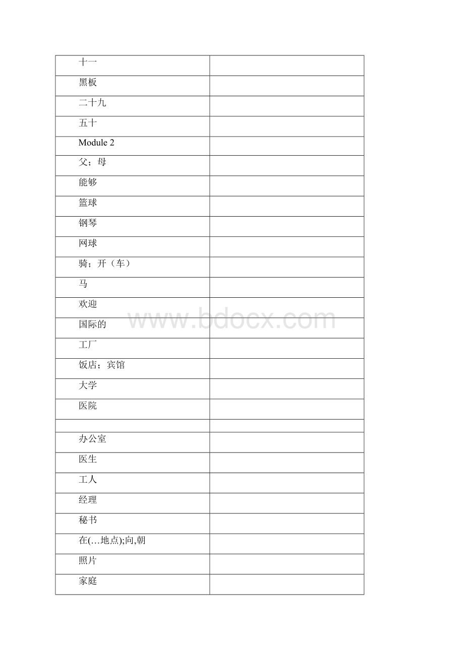 外研版初中年级单词总结默写.docx_第2页