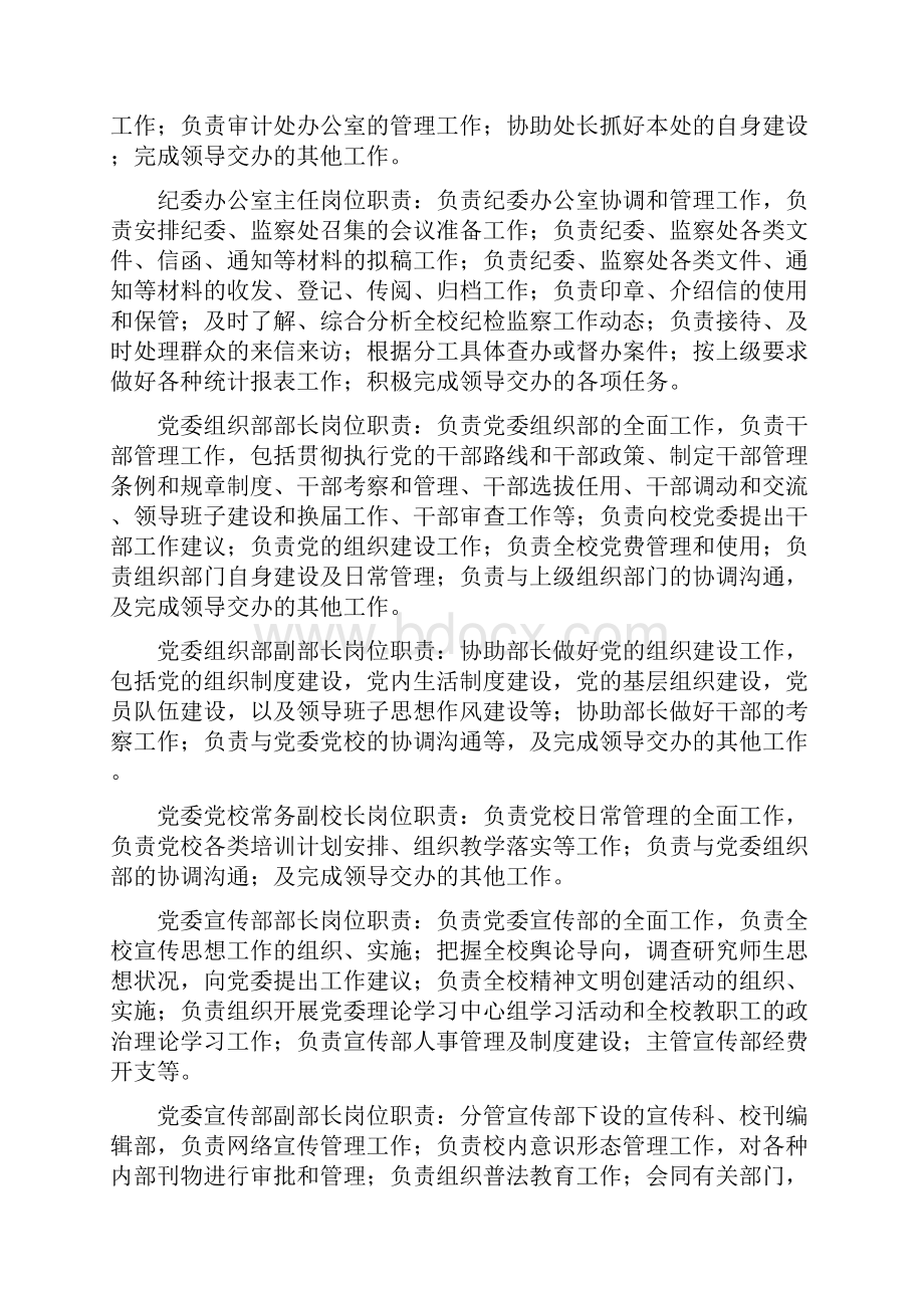 党政办公室主任岗位职责说明.docx_第3页