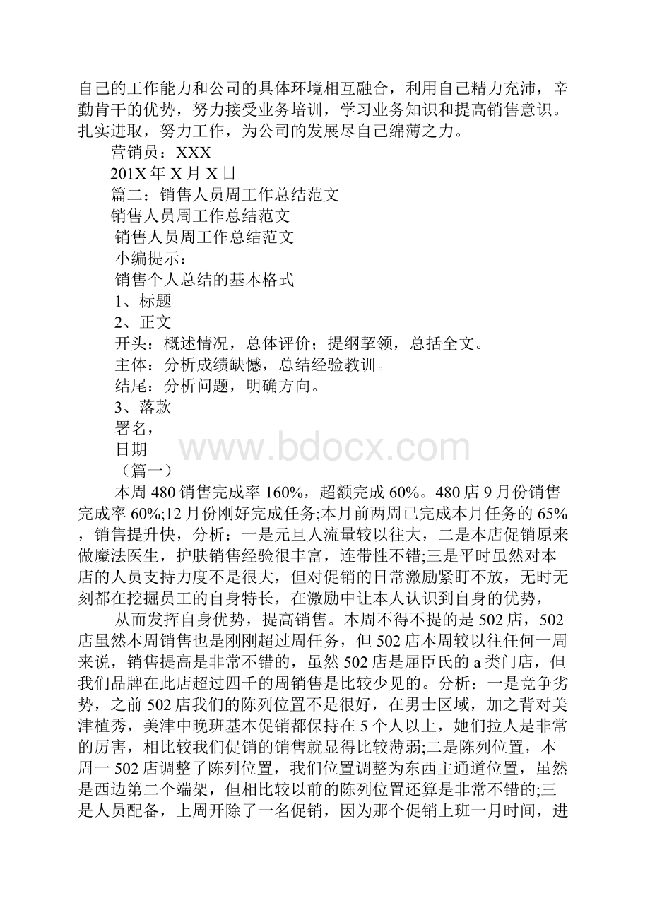 销售一周工作总结.docx_第2页