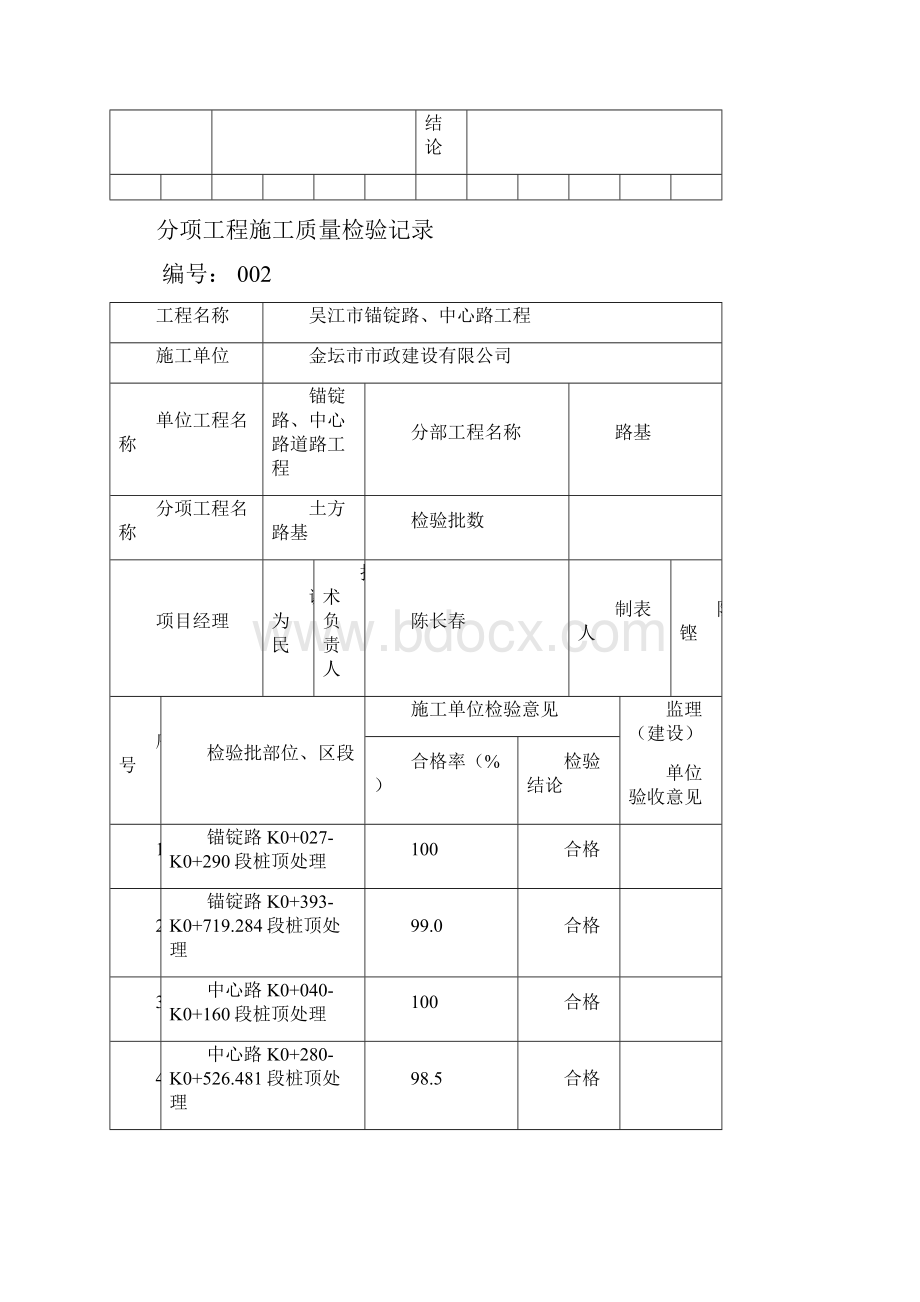 道路分部分项工程施工质量检验记录.docx_第3页