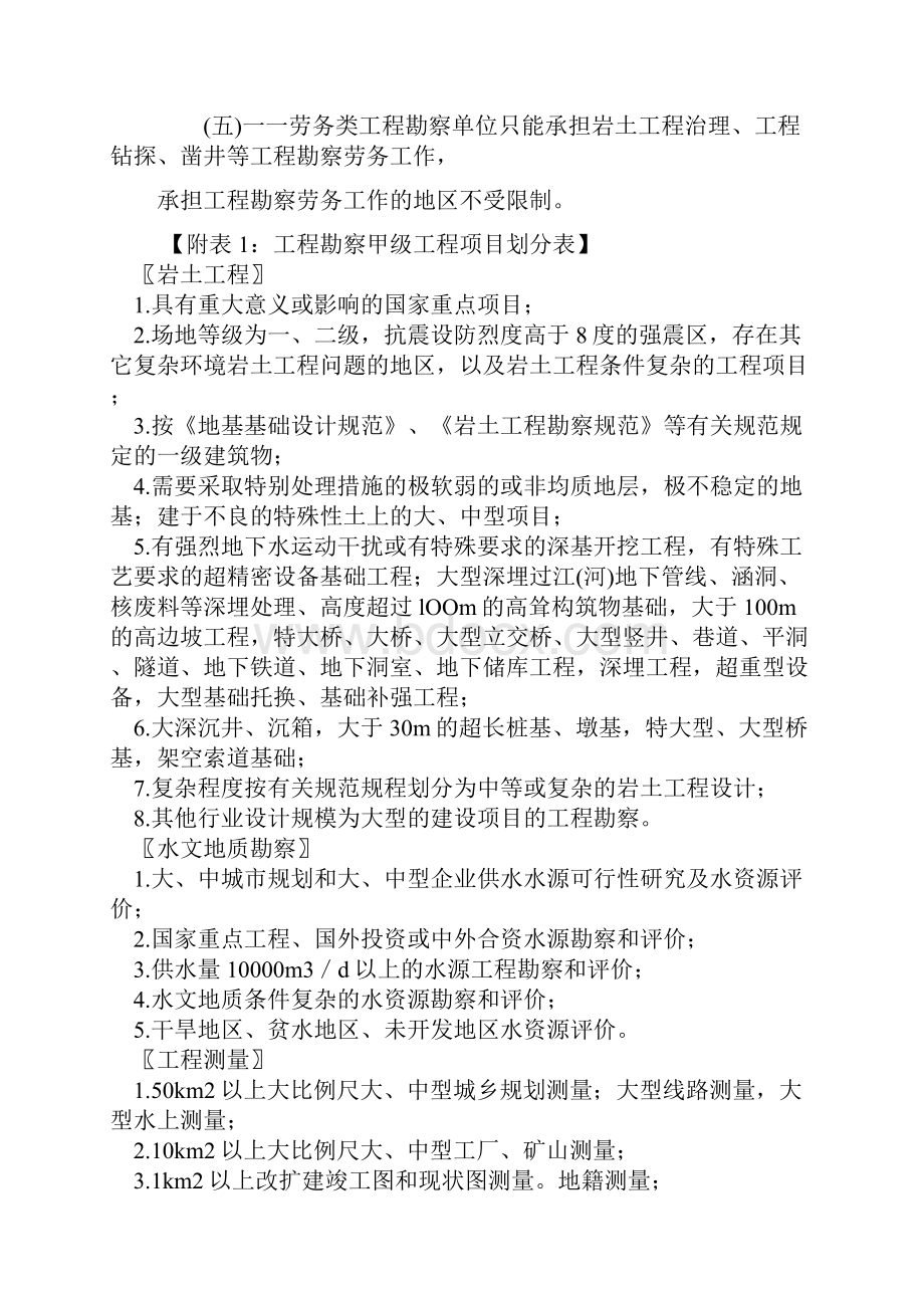 工程勘察设计资质等级承担任务范围重点.docx_第3页