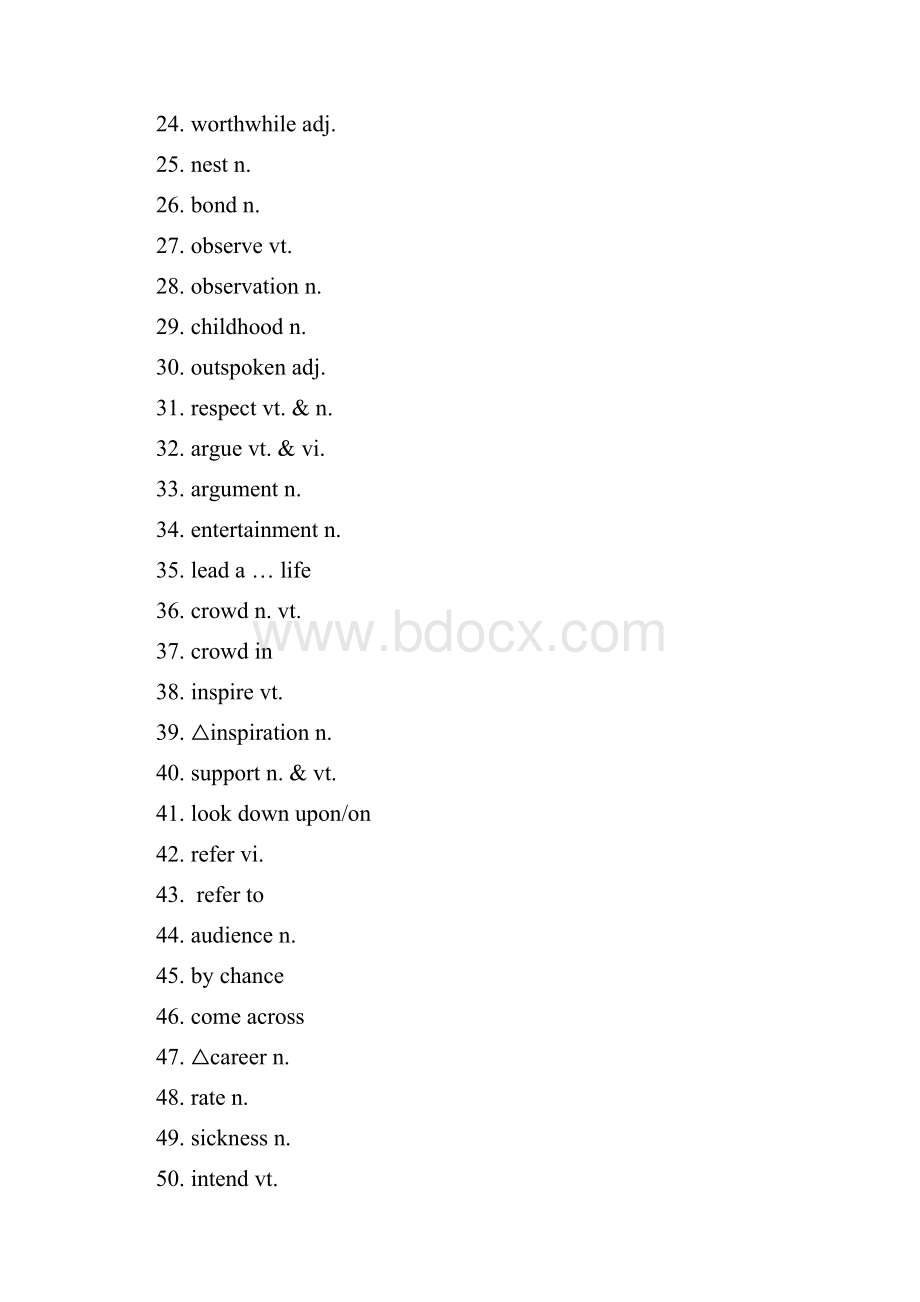 高中英语必修4词汇表.docx_第2页