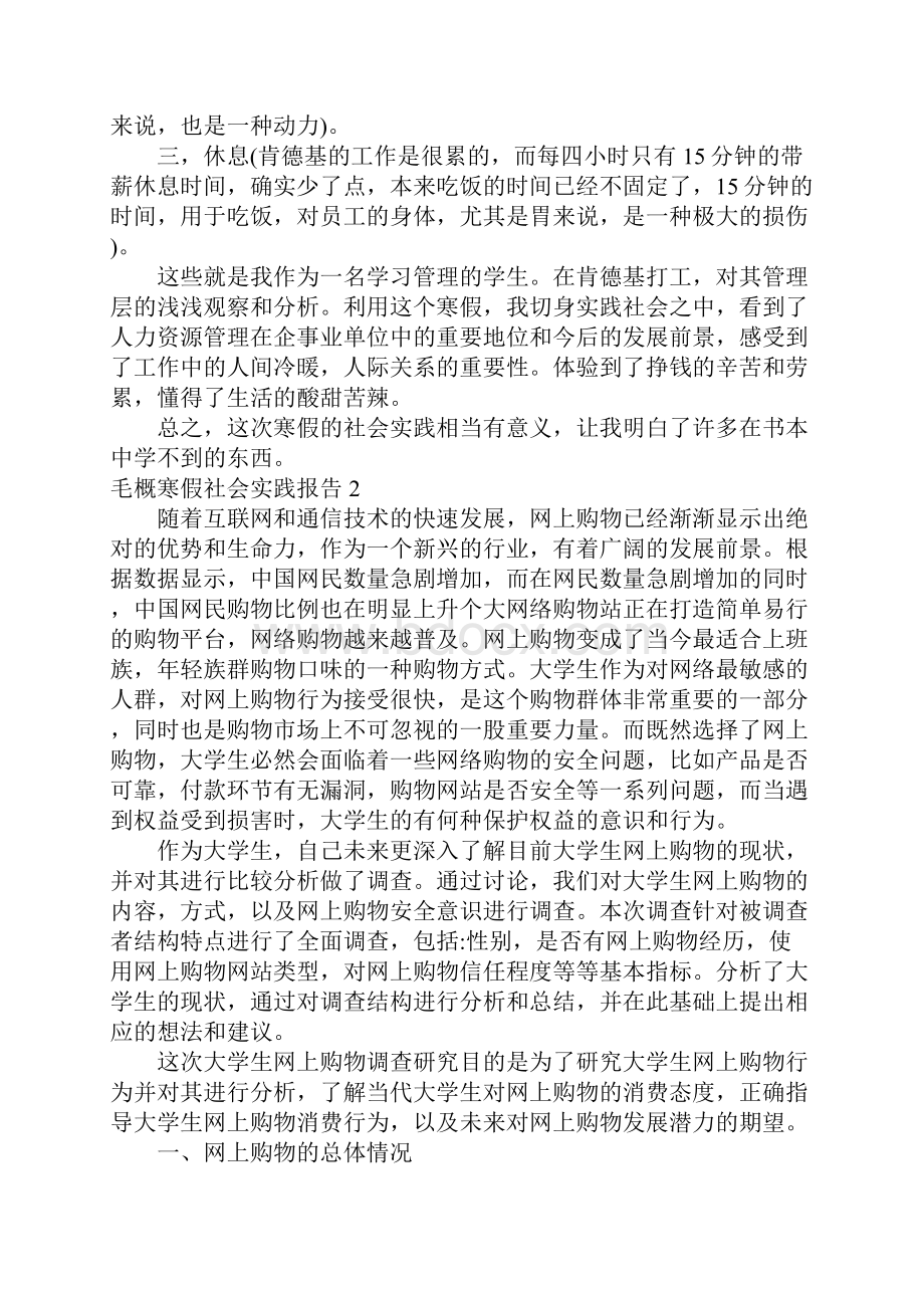 推荐毛概寒假社会实践报告.docx_第3页