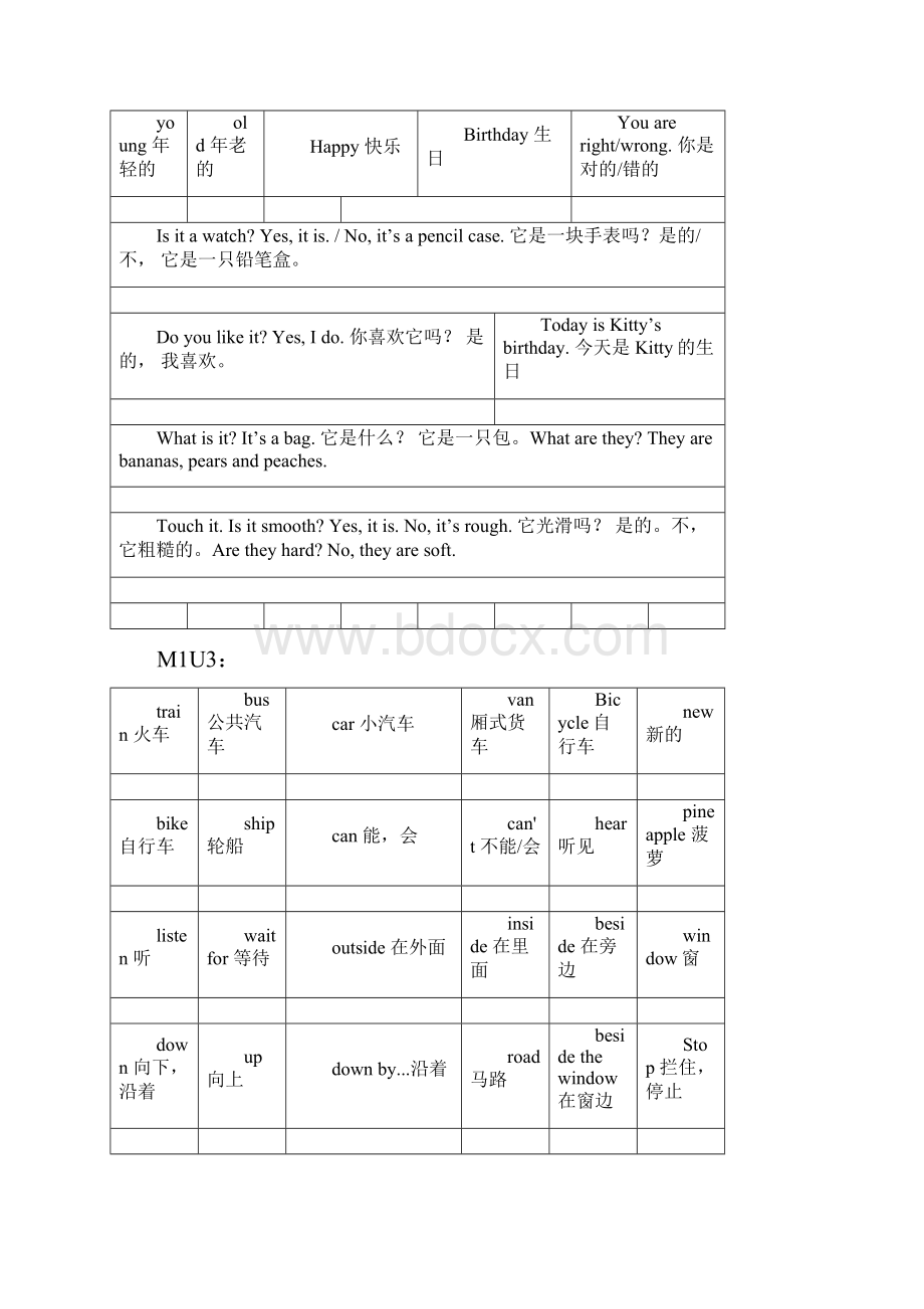 牛津英语上海二年级第二学期单词及词汇.docx_第3页