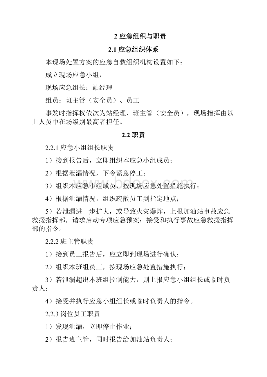 加油站应急处置方案版演练版要点.docx_第2页