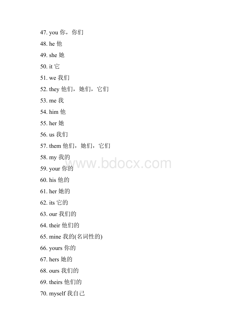 中考英语分类词汇汇总中英文版.docx_第3页