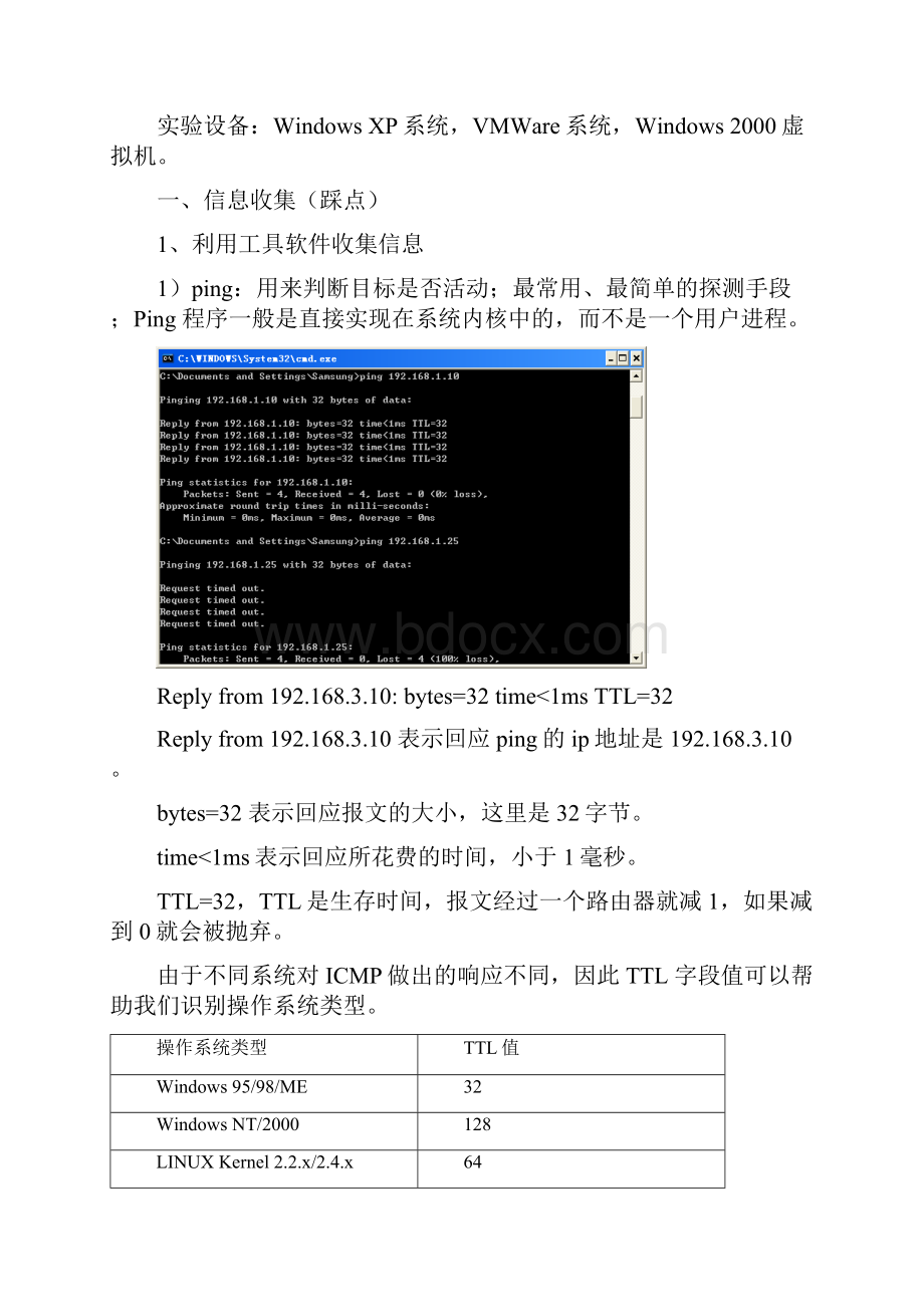 实验一信息收集与漏洞扫描实验.docx_第2页